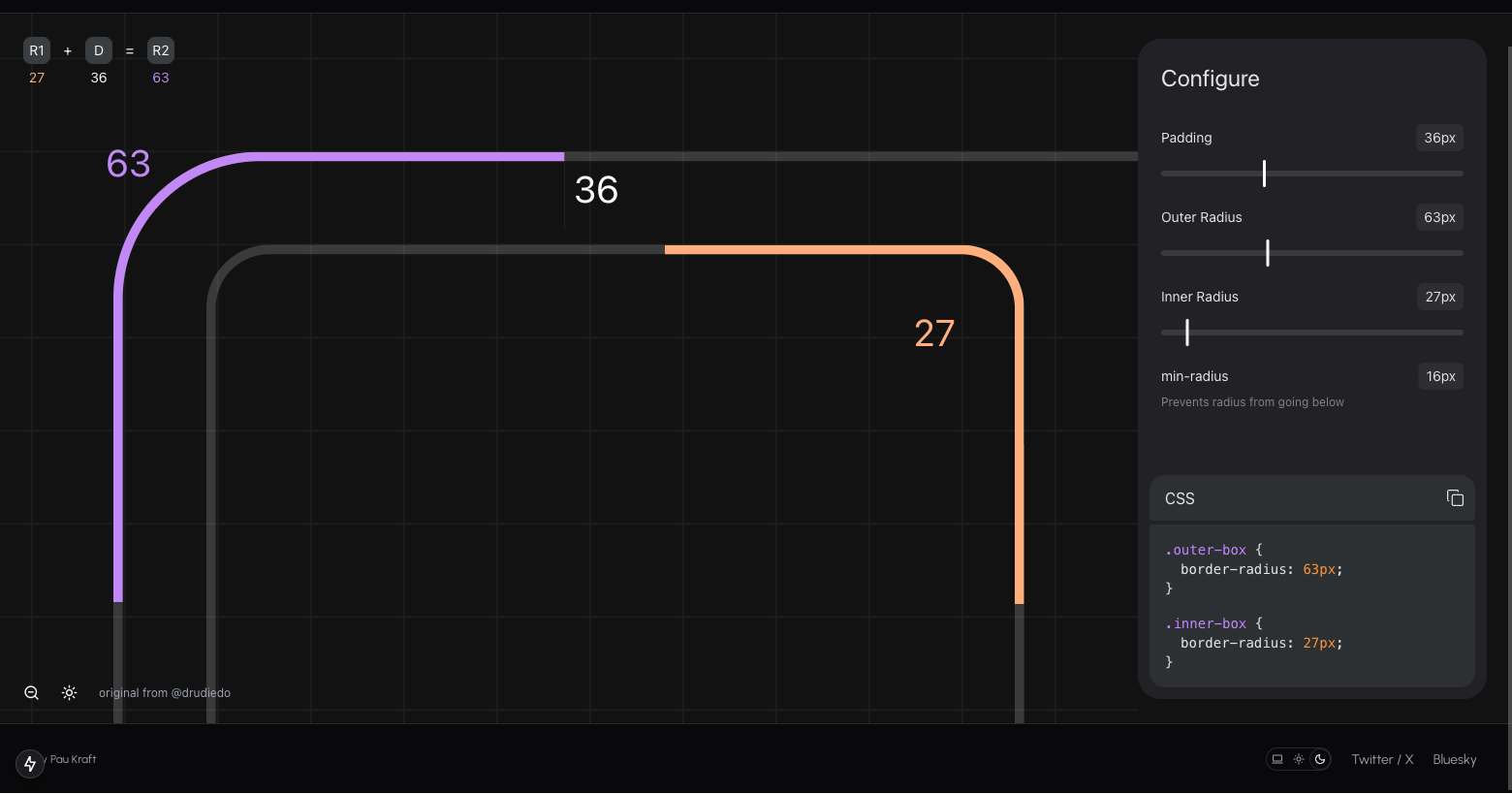 paukraft UI Radius Calculator